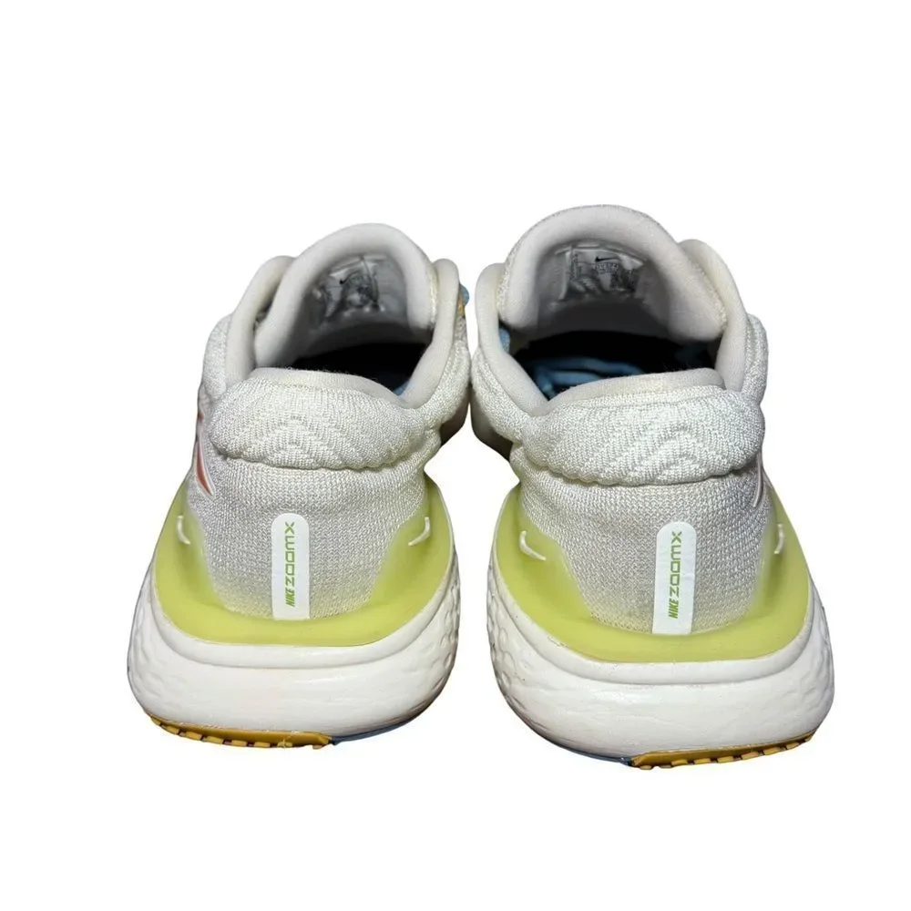 Nike zoom x invincible White Sneakers with Multicolor Accents size 10
